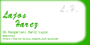 lajos harcz business card